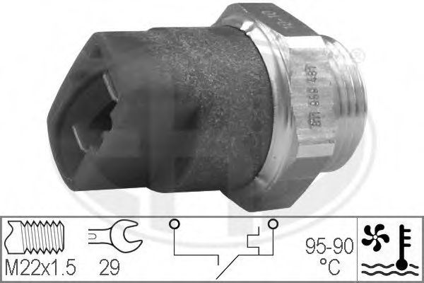 Comutator temperatura, ventilator radiator