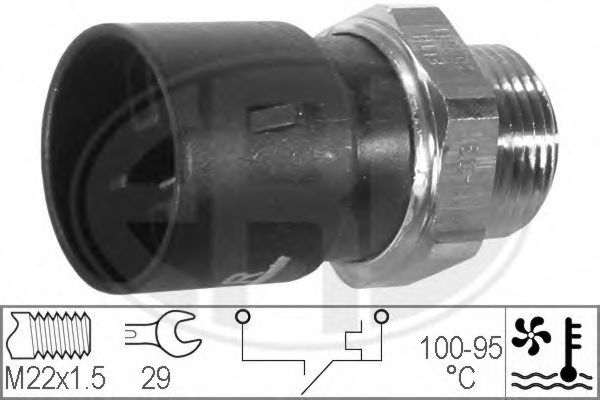 Comutator temperatura, ventilator radiator