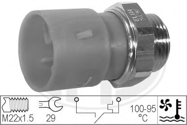 Comutator temperatura, ventilator radiator