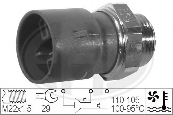 Comutator temperatura, ventilator radiator