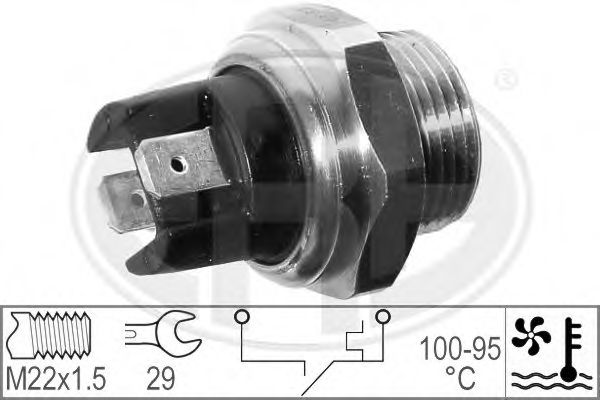 Comutator temperatura, ventilator radiator