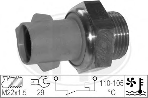 Comutator temperatura, ventilator radiator