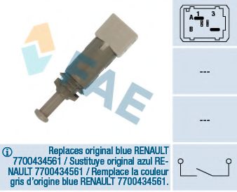 Comutator lumini frana