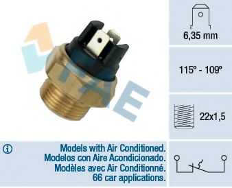 Comutator temperatura, ventilator radiator