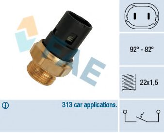 Comutator temperatura, ventilator radiator