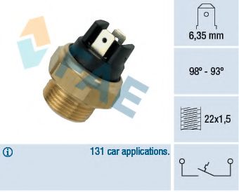 Comutator temperatura, ventilator radiator