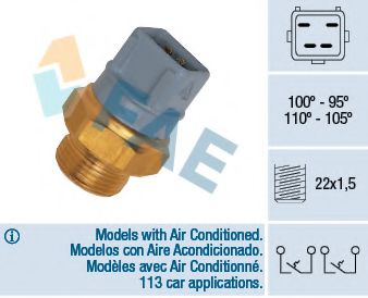 Comutator temperatura, ventilator radiator