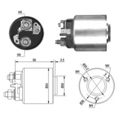 Solenoid, electromotor