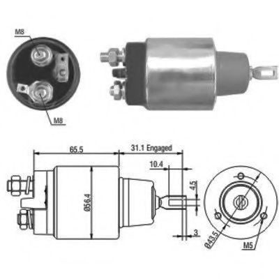 Solenoid, electromotor