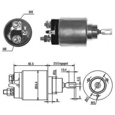 Solenoid, electromotor