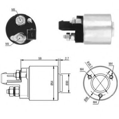 Solenoid, electromotor