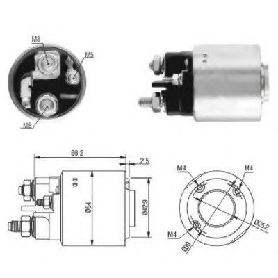 Solenoid, electromotor
