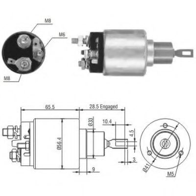 Solenoid, electromotor