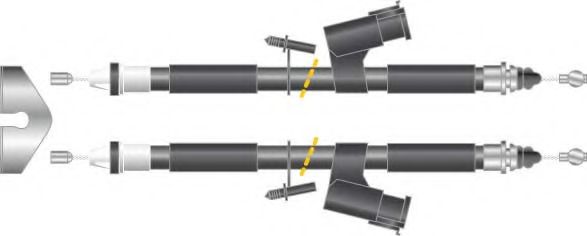 Cablu, frana de parcare