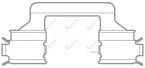 Set accesorii, placute de frana