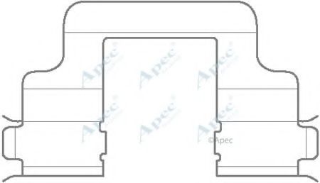 Set accesorii, placute de frana