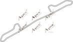 Set accesorii, placute de frana