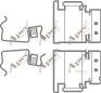 Set accesorii, placute de frana