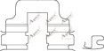 Set accesorii, placute de frana