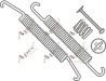 Set accesorii, sabot de frana