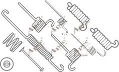 Set accesorii, sabot de frana