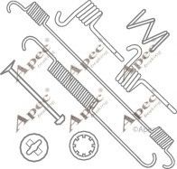 Set accesorii, sabot de frana