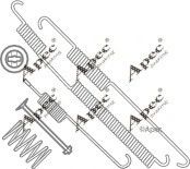 Set accesorii, sabot de frana