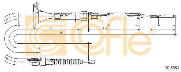 Cablu, frana de parcare