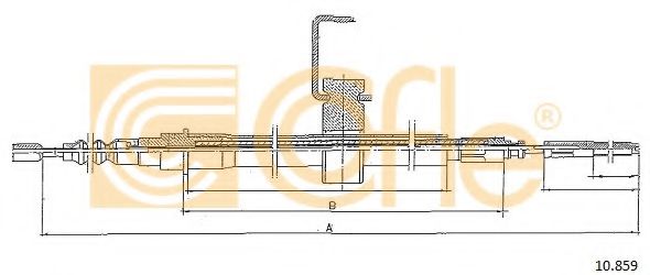 Cablu, frana de parcare