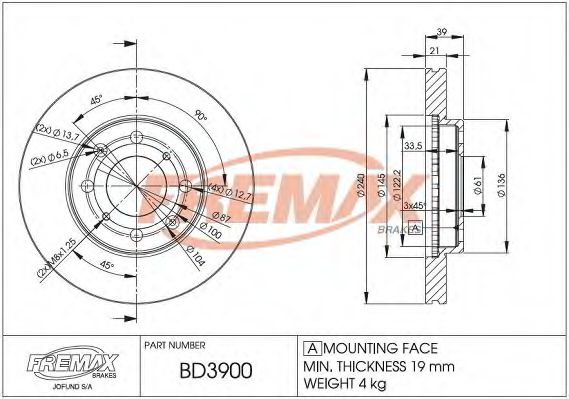 Disc frana