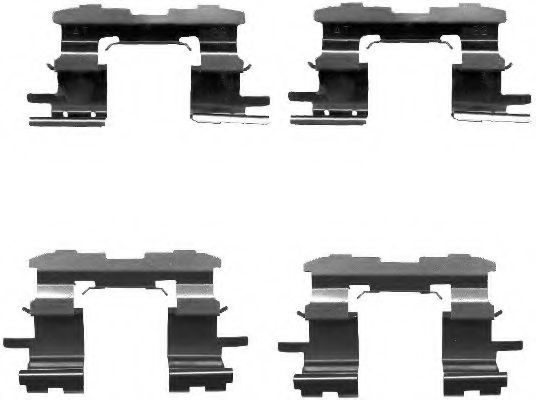 Set accesorii, placute frana