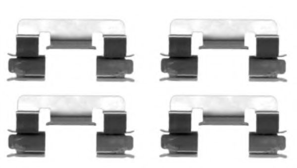Set accesorii, placute frana