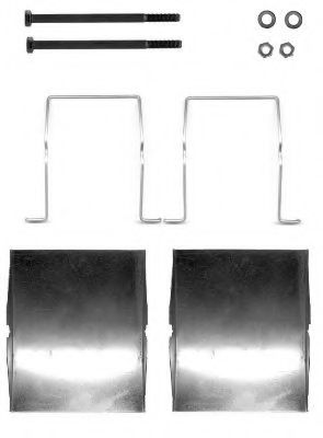 Set accesorii, placute frana