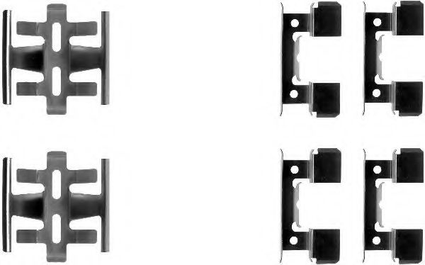 Set accesorii, placute frana