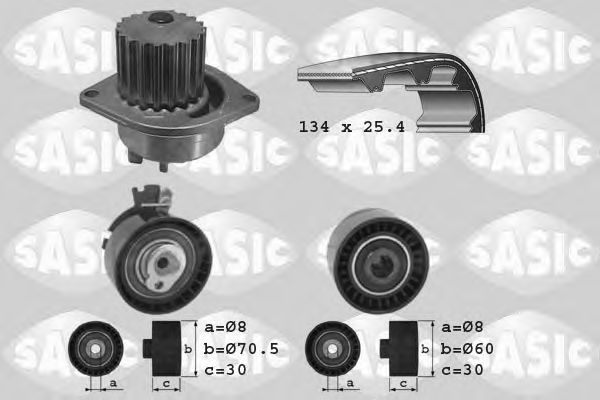 Set pompa apa + curea dintata