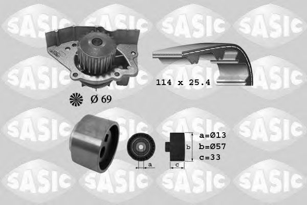 Set pompa apa + curea dintata