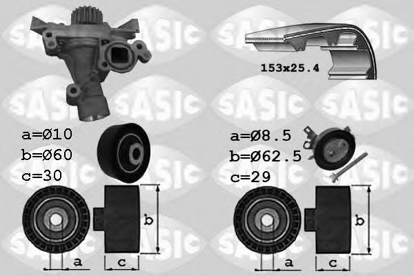 Set pompa apa + curea dintata