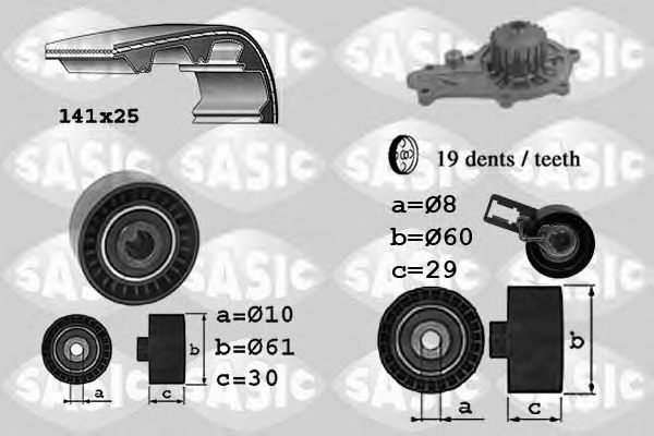 Set pompa apa + curea dintata