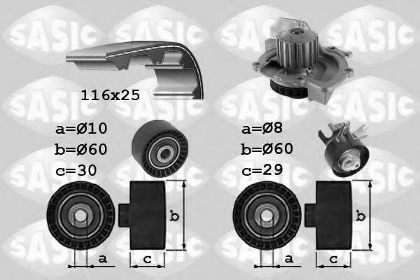 Set pompa apa + curea dintata