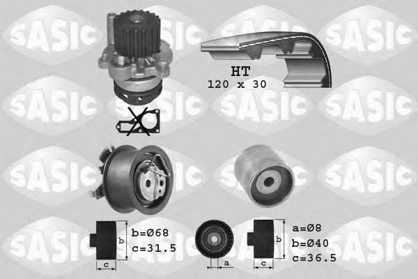 Set pompa apa + curea dintata