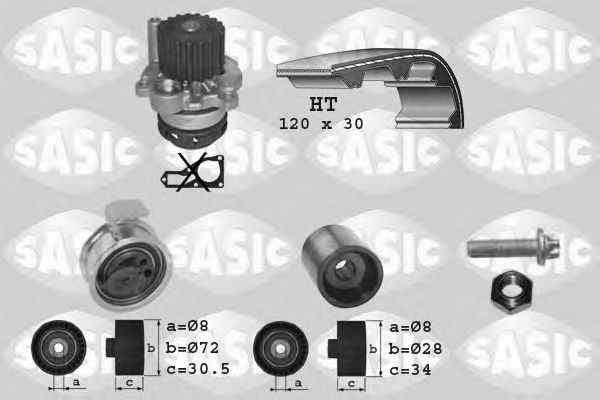 Set pompa apa + curea dintata