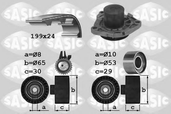 Set pompa apa + curea dintata