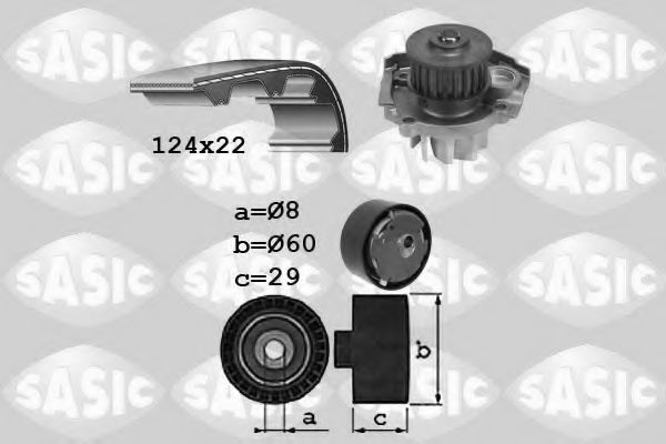 Set pompa apa + curea dintata