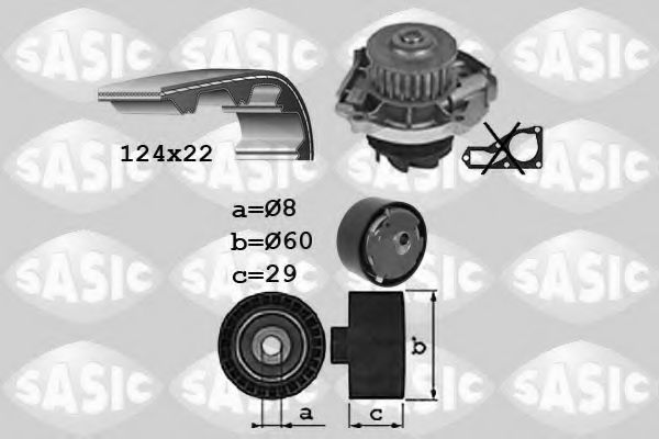 Set pompa apa + curea dintata