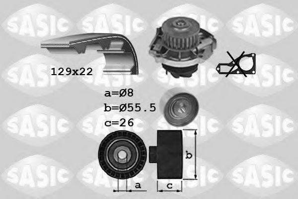 Set pompa apa + curea dintata