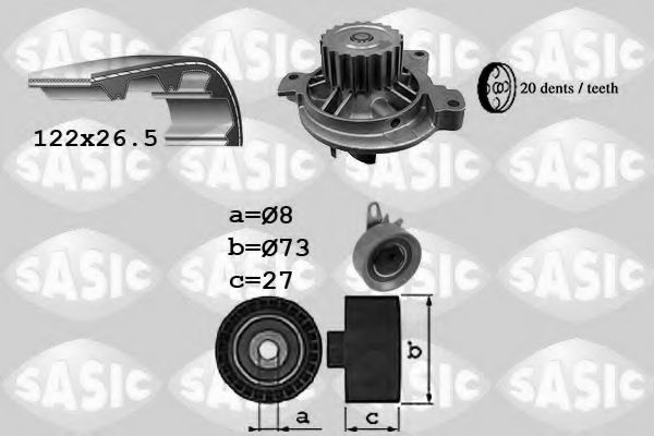 Set pompa apa + curea dintata