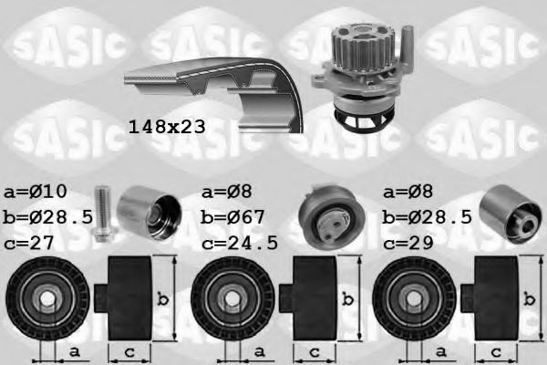 Set pompa apa + curea dintata