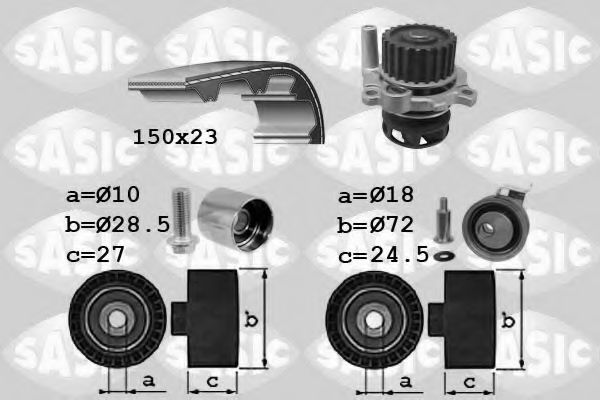 Set pompa apa + curea dintata