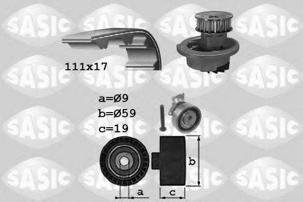 Set pompa apa + curea dintata