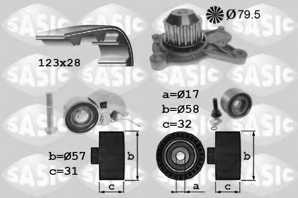 Set pompa apa + curea dintata